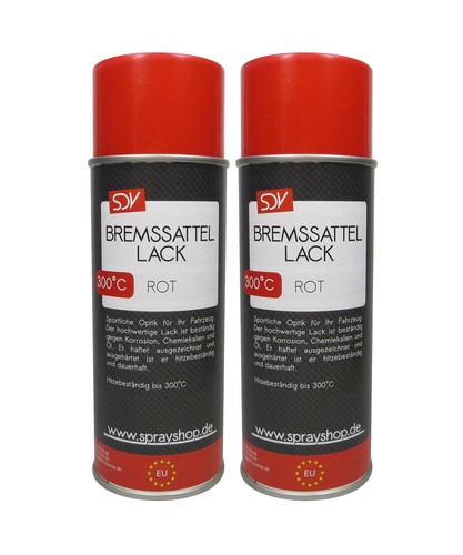 Bremssattellack rot 400ml - bremssattellack, 2x